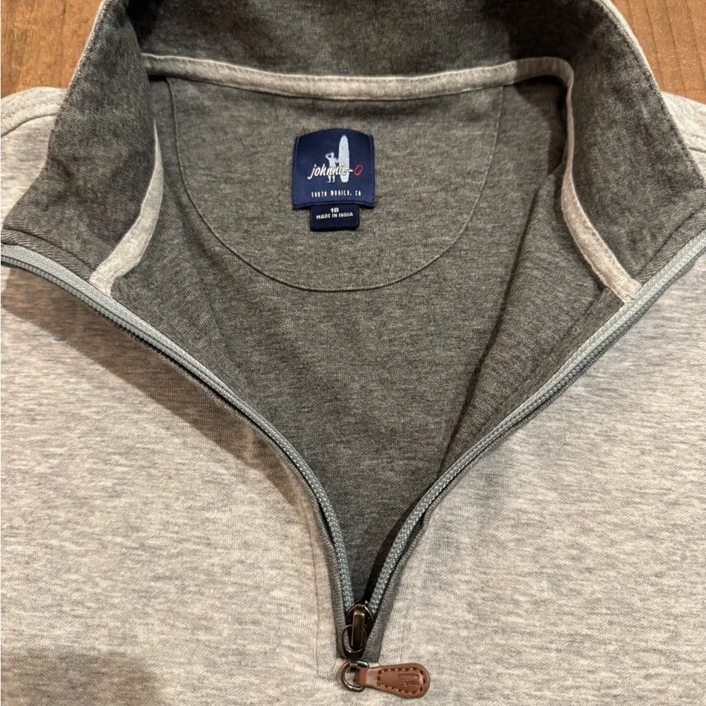 Gray Johnnie-O Half-Zip Kid's Sweater - Picture 2 of 6